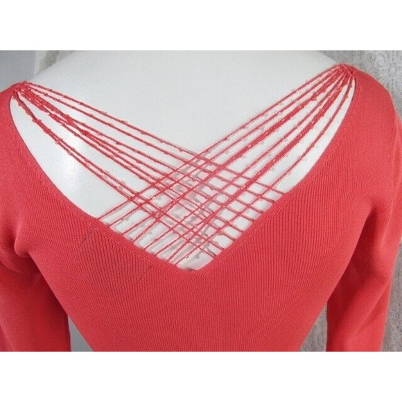 Georgiou Studio Women Pullover V-Neck Sweater w/Beading, P (0-1) - Picture 9 of 13